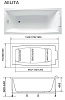 Акриловая ванна Marka One (1MarKa) Aelita 170x90