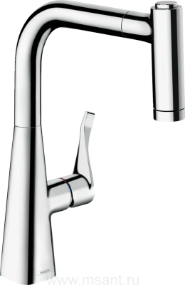 Смеситель Hansgrohe Metris Select M71 14847000 для кухонной мойки, хром