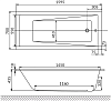 Акриловая ванна Excellent Wave Slim WAEX.WAV16WHS 160x70 