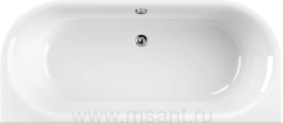 Акриловая ванна Cezares Metauro Wall 180x80