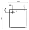 Поддон для душа Cezares SMC A 90x90 см