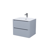 Тумба с умывальником, подвесная, 60 см, светло-серый, Edifice, IDDIS, EDI60L0i95K подходит умыв. 0106000i28