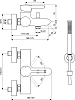 Смеситель Ideal Standard Ceraline BC270XG для ванны с душем, черный