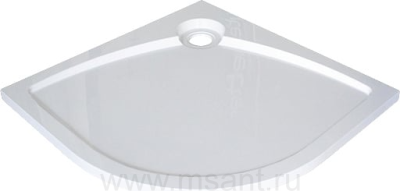 Поддон для душа GuteWetter Deluxe 80x80x2 R белый