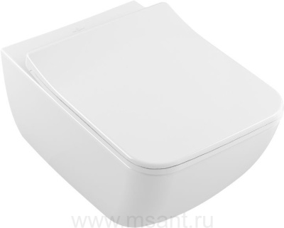 Унитаз подвесной Villeroy & Boch Legato 5663RL01 alpin, безободковый