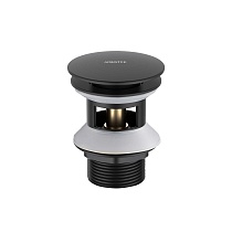Сливной набор AQUATEK для раковины матовый черный AQ6002MB