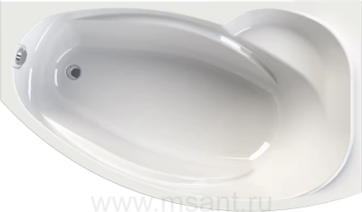 Акриловая ванна Vannesa (Radomir) София 169x99 R, с опорной рамой