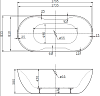 Акриловая ванна BelBagno BB28 180x85