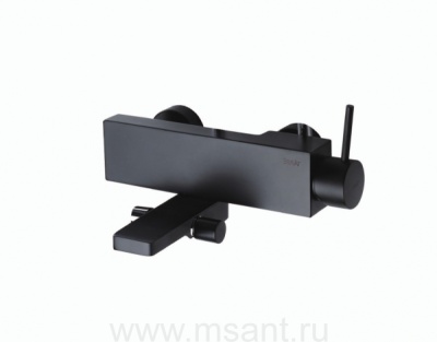Смеситель для ванны и душа (Black) Bravat F66061K-01A-ENG
