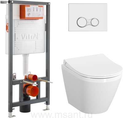 Комплект унитаз с инсталляцией VitrA Integra 9856B003-7200