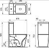 Унитаз-компакт BelBagno Ardente-R BB02093CPR