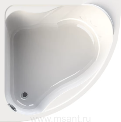 Акриловая ванна Vannesa (Radomir) Альтея 125x125, с опорной рамой