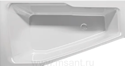 Акриловая ванна Riho Rething Space R, 180х110