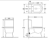 Унитаз-компакт BelBagno Ricco BB275CPR