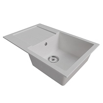 Мойкa MIXLINE ML-GM31 с крылом, ультра-белая (341), 770*500*190мм