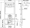 Комплект Berges NOVUM 525, кнопка F3, унитаз PUMA Rimless 51 см, сиденье дюропласт Toma Slim SO