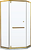 Душевой уголок RGW Hotel HO-084-G 100x100x195 см, профиль золото, стекло прозрачное