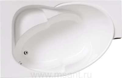 Акриловая ванна Marka One (1MarKa) Ergonomika 158-175x110 L c возможностью обрезки нужного размера