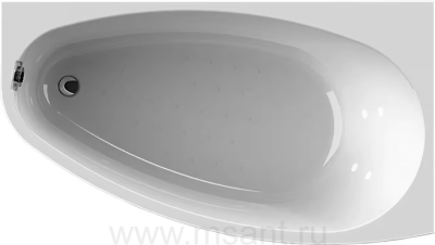 Акриловая ванна Radomir Орсини 160x90 R, с опорной рамой