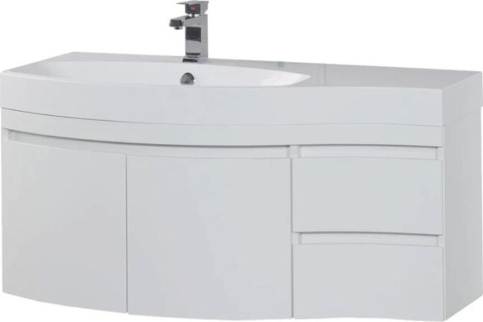 Тумба Aquanet Опера 2-115 белая L
