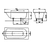 Стальная ванна KALDEWEI Saniform Plus 140x70 standard mod. 360-1 111500010001