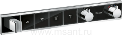Термостат Hansgrohe RainSelect 15357600 для душа, черный - хром