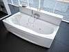 Акриловая ванна Акватек Пандора 160x75 L, с каркасом, фронтальным экраном, сливом-переливом