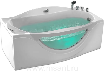 Акриловая ванна Gemy G9072 C R 170x90