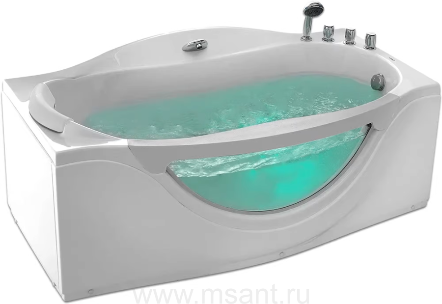 Акриловая ванна Gemy G9072 C R 170x90