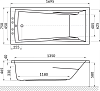 Акриловая ванна Excellent Palace 170x75
