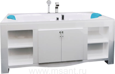 Ванна из искусственного камня Фэма Бомонд 180x90 на опорах (металлические ножки с подпятниками) 