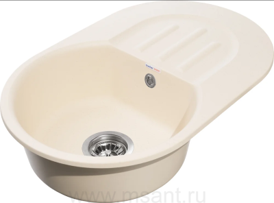 Мойка кухонная GranFest Smart SM 685L бежевая