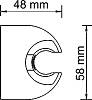 Кнопка смыва Tece Loop Urinal 9242601 пергамон