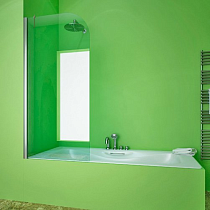 Шторка на ванну GuteWetter Lux Pearl GV-601AS левая 65 см стекло бесцветное, профиль хром