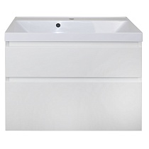 Комплект тумба Azario Velluto 80 800х450х660 подвесная, с раковиной Slim 80, белый матовый (CS00088603)