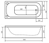 Акриловая ванна Triton Стандарт 130x70 экстра 