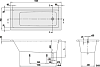 Акриловая ванна Villeroy & Boch Targa Plus Solo UBA167NES2V01+U99740000 160х70, с ножками