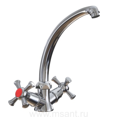 Смеситель для кухни 1/2 кер. MIXLINE ML10-03 п/гайку (без подводки)