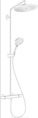 Душевая стойка Hansgrohe Croma Select S 280 1jet 26890700 с термостатом, матовый белый