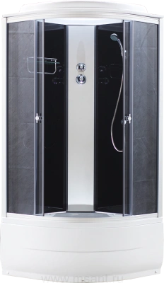 Душевая кабина Aquapulse 4002D grey black тонированное стекло 90*90*220