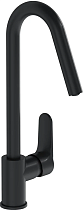 Смеситель VitrA Root Round A4274236EXP для кухонной мойки, черный матовый