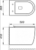 Чаша для унитаза подвесного BelBagno Amanda BB051CHR