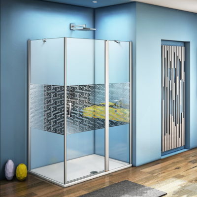 Душевой уголок Good Door Fantasy WTW+SP-F-CH 130x90