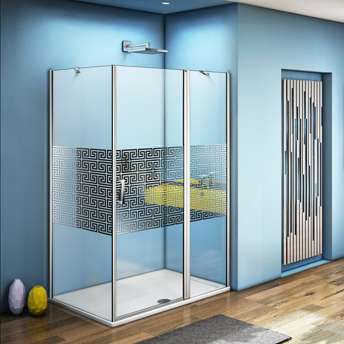 Душевой уголок Good Door Fantasy WTW+SP-F-CH 130x90