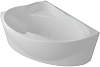 Акриловая ванна Акватек Альтаир 160x120 L, с каркасом, фронтальной панелью, сливом-переливом