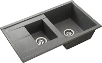 Мойка кухонная AQUATON Делия 87 серая