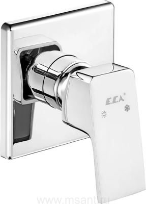 Смеситель для душа E.C.A. Tiera 102167105EX-K хром