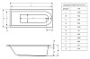 Акриловая ванна Excellent Actima Aurum Lux WAAC.AUR17LUX 170x70
