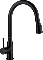 Смеситель Timo Saona 2336/03FL для кухонной мойки, черный