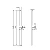 Стойка для душа, черная матовая, Optima Home, IDDIS, OPH70B0i17